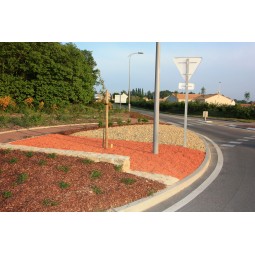 Réalisation en briques pilées