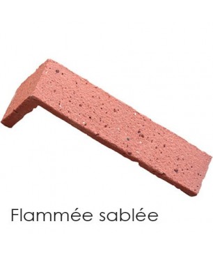 Plaquette de parement d'angle Flammée sablée