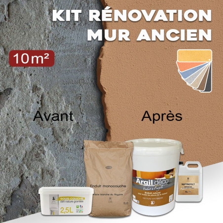 Kit rénovation mur ancien