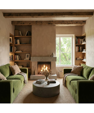 Kit mur sain et respirant salon Terre greige